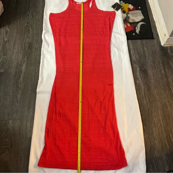 RACHEL Rachel Roy Casual Knit Racerback Maxi T-Shirt Dress S NEW Cherry Girl - Picture 9 of 11